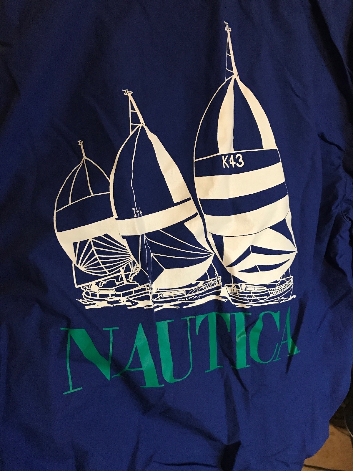Vtg Nautica Cup Scotland Hooded Sailing Jacket Blue Size XL 90's image 6