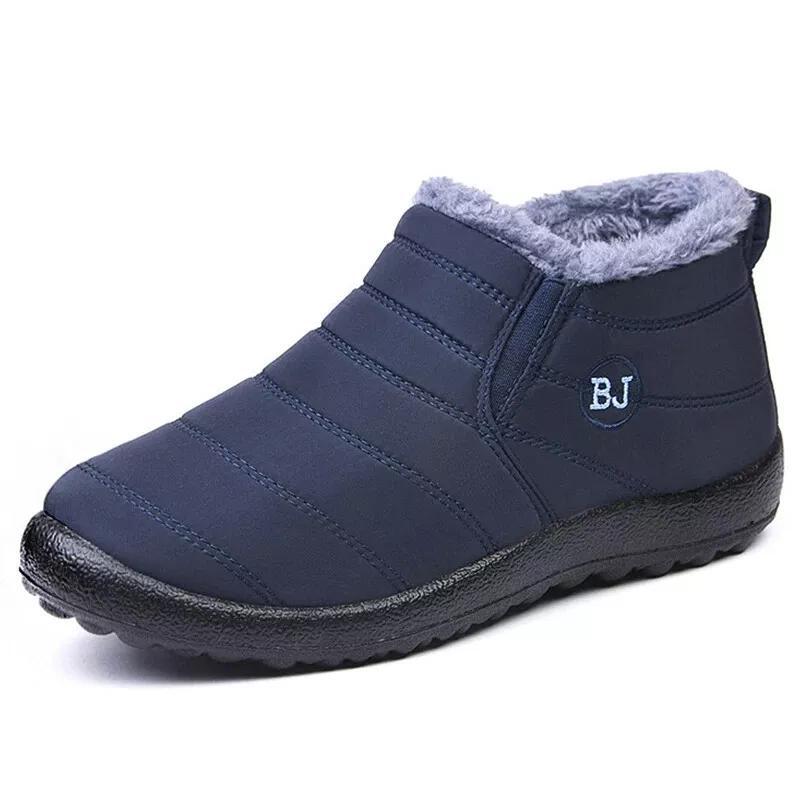 Shoes Snow Boots Fur-lined Slip On Warm Ankle Size Us