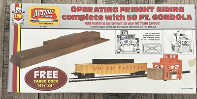 AHM #11106 HO Union Pacific operating freight siding with 50  gondola