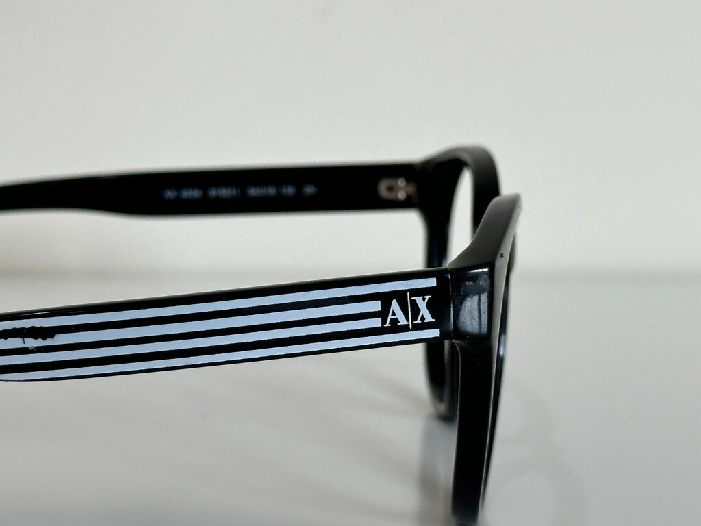 Armani Exchange AX 4034 815311 Square Black Blue Sunglasses 