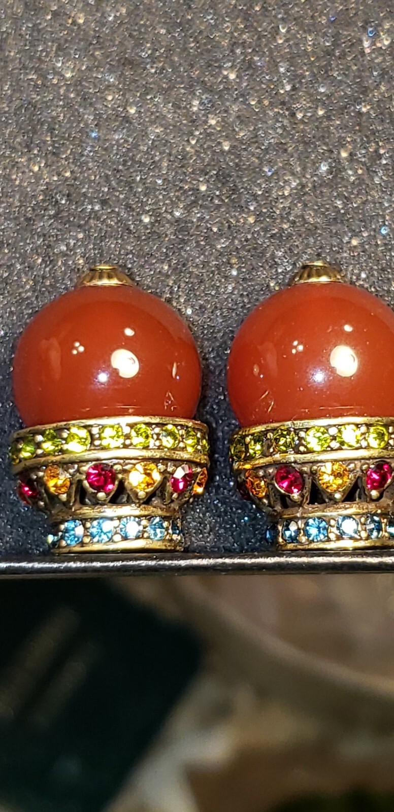 Heidi Daus Interchangeable DANGLING Earrings Clip… - image 23