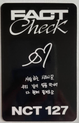 NCT 127 Taeyong The 5th Album Fact Check Exhibit Ver. Official