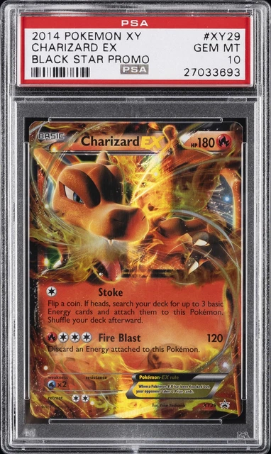 2014 POKEMON XY BLACK STAR PROMO #XY29 CHARIZARD EX PSA 10