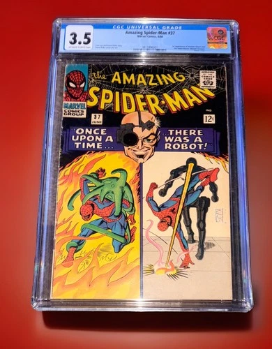 Amazing Spider-Man #37 CGC 3.5 Off-White 1st Norman Osborn Marvel 1966