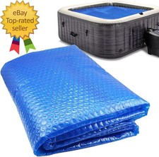 6X6Ft Hot Tub Thermal Blanket - 16 Mil Bubble Cover, Thermal Solar Blanket for I