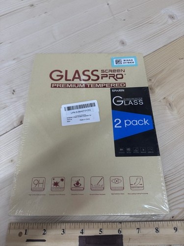 SPARIN 2 Pack Tempered Glass Screen Protector for Apple iPad Air 9H HD DAMAGED