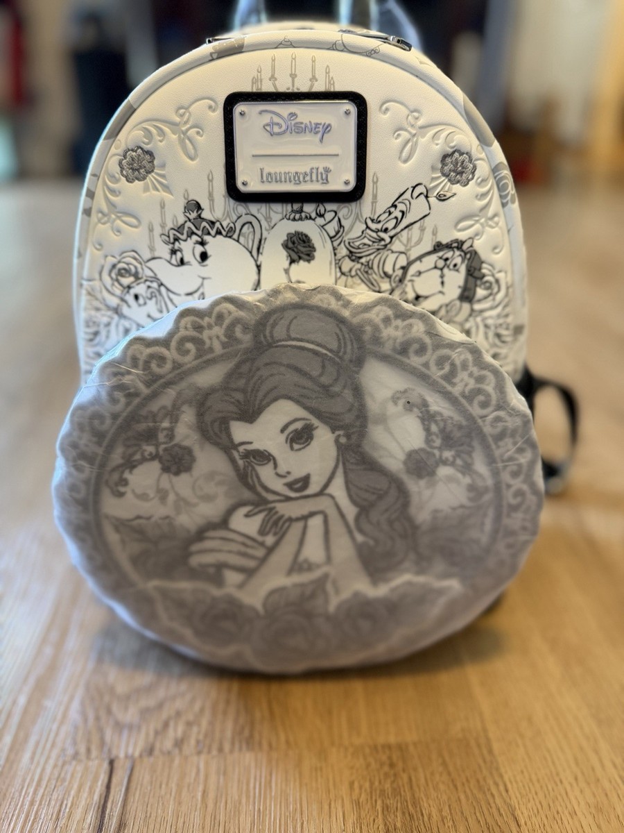 Loungefly Disney Beauty and the Beast Mini Backpack - Black White