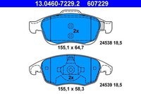 NEU - ATE 13.0460-7229.2 Bremsbelagsatz, Scheibenbremse FüR CitroËN DS Peugeot