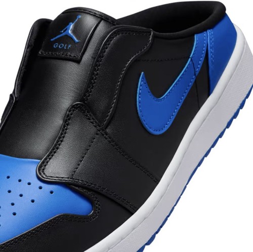 Nike Air Jordan 1 Mule - Scarpe da golf - Nero/Blu - FJ1214 002 - UK 8,5/EUR 43 - Foto 7 di 16