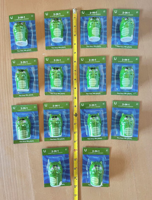 Lot of 14 U-Style School Arts & Crafts Party Favors Pencil Sharpener Eraser Set