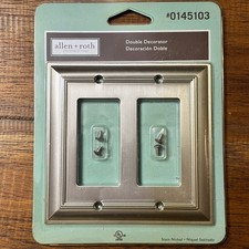 Allen Roth Satin Nickel Finish Wall Plate NEW