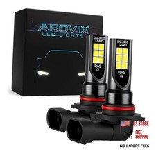 9005 9006 LED Fog Light Bulbs, 300 Brightness Upgraded, 6500K Cool White