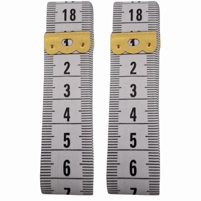 GLOBAL PARTNER 2x Maßband 150cm Bandmaß Messband Rollmaßband Schneidermaßband Schneider