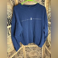 Vintage Mossimo Giannulli Navy Blue Sweatshirt   Y2K Minimal Logo