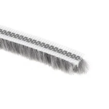 Brush Weather Stripping, 5M/16.4Ft Card-Slot Elastic Brush, 7x8mm/WxH