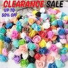 500 Foam Mini Roses WHOLESALE Heads Buds Small Flowers Wedding Home Party UK
