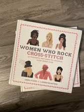 Set Of 2 Books Women Who Rock And Feminist Icon Cross-stitch Patterns 60 Total