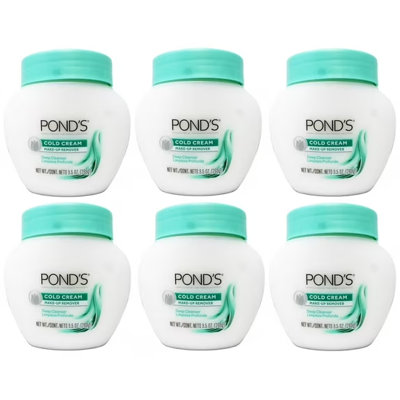 Pond’s Deep Clean Cold Cream  Moisturizer & Makeup Remover in One 9.5OZ PK OF 6