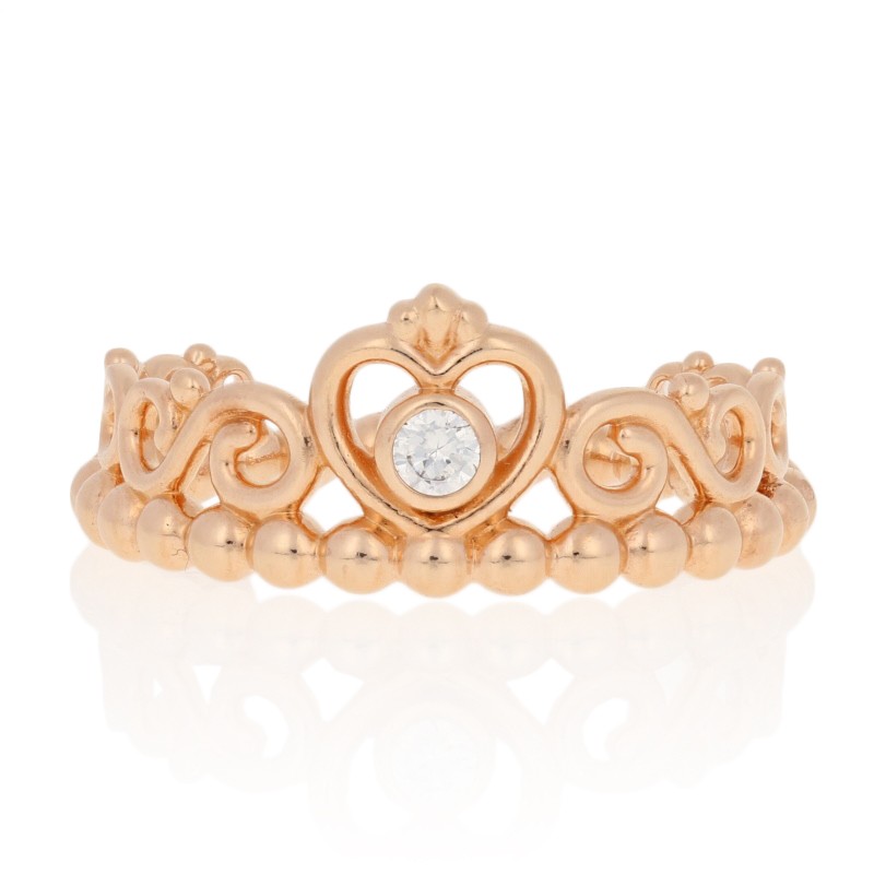 Pandora Rose My Princess Tiara Ring 925 Crown NEW Authentic 48 (US 4.5) 180880CZ