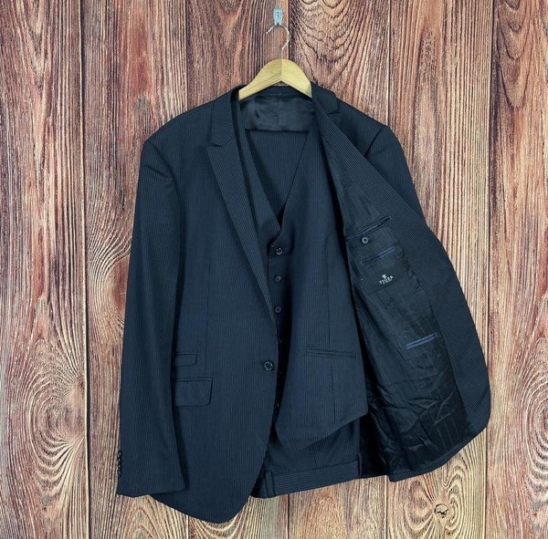 Men Tiger Of Sweden Suit Navy Wool 42 / XL / 50