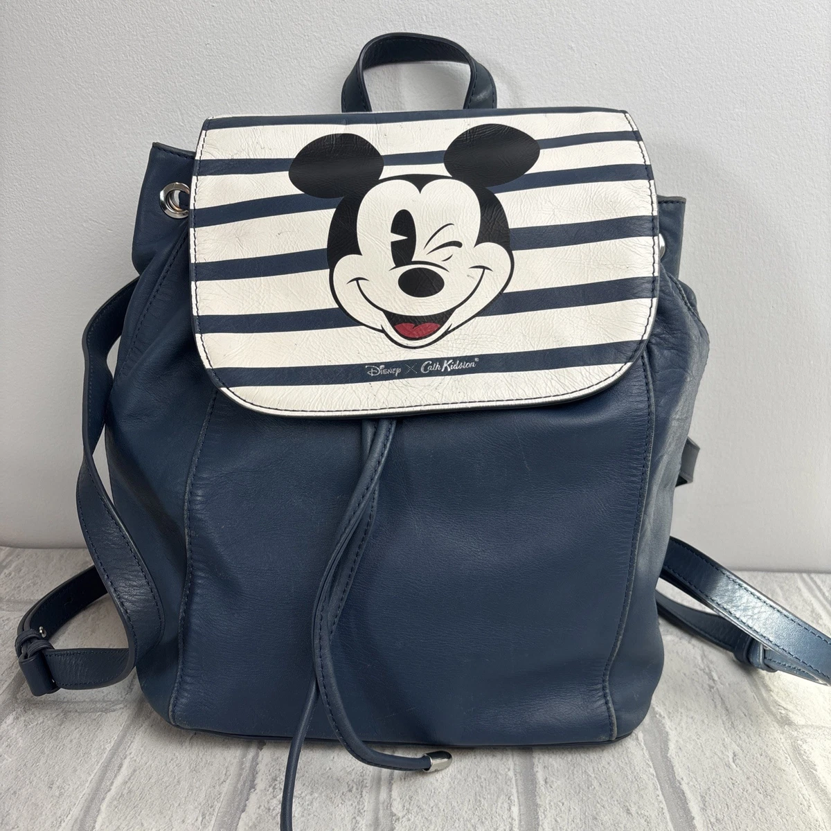 cath kidston mickey backpack leather Minnie Mouse and Daisy Duck 11-inch Vegan This beautiful navy leather Mickey And Friends x Cath Kidston backpack goes with everything Cath Kidston Disney Mickey Mouse