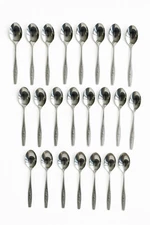 Stainless Steel Dinner Spoons Classic Style Etched Floral Handle-7.5" (24 Units)