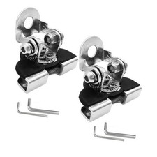 2PCS LED Light Bar Mounting Brackets, Ditch Light Brackets, Adjustable Silver