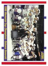 OSHAWA GENERALS 1990-91 SCORE BILINGUAL MEMORIAL CUP MINT CONDITION ERIC LINDROS