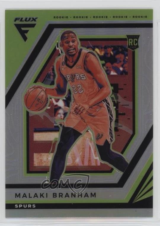 2022-23 Panini Flux Rookies Silver Prizm Malaki Branham #219 Rookie RC 14mf