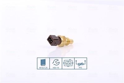 Nissens 207014 sensor, coolant temperature for Citroen Peugeot