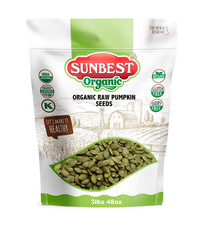 Organic Raw Pumpkin Seeds 48 Oz (3 Lb Bulk Bag) – USDA Organic, Unsalted Shelled 12.46 per gallon