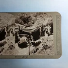 WW1 Military Stereoview C1916 Real Photo Turkey Gallipoli Bushcraft  Shelter