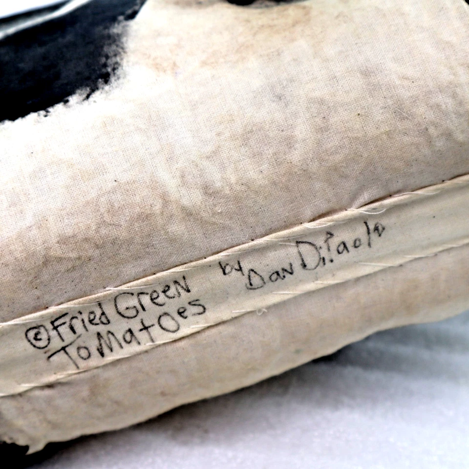 vtg folk art ORIGINAL Dan DiPaolo Whirligig Santa on Cow Xmas sculpture 20x16 - Image 3 of 4