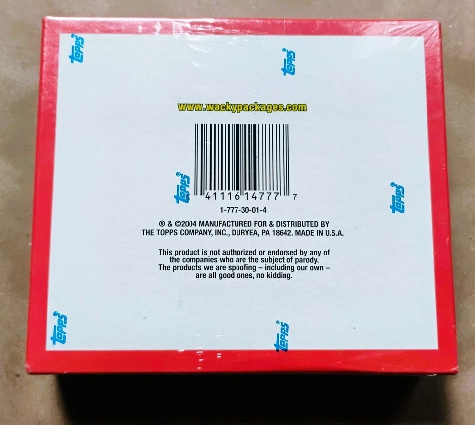 Topps Wacky Packages Stickers - 2004 - 24 Packs - All-New Series 1 Sealed Box - Image 2 of 4