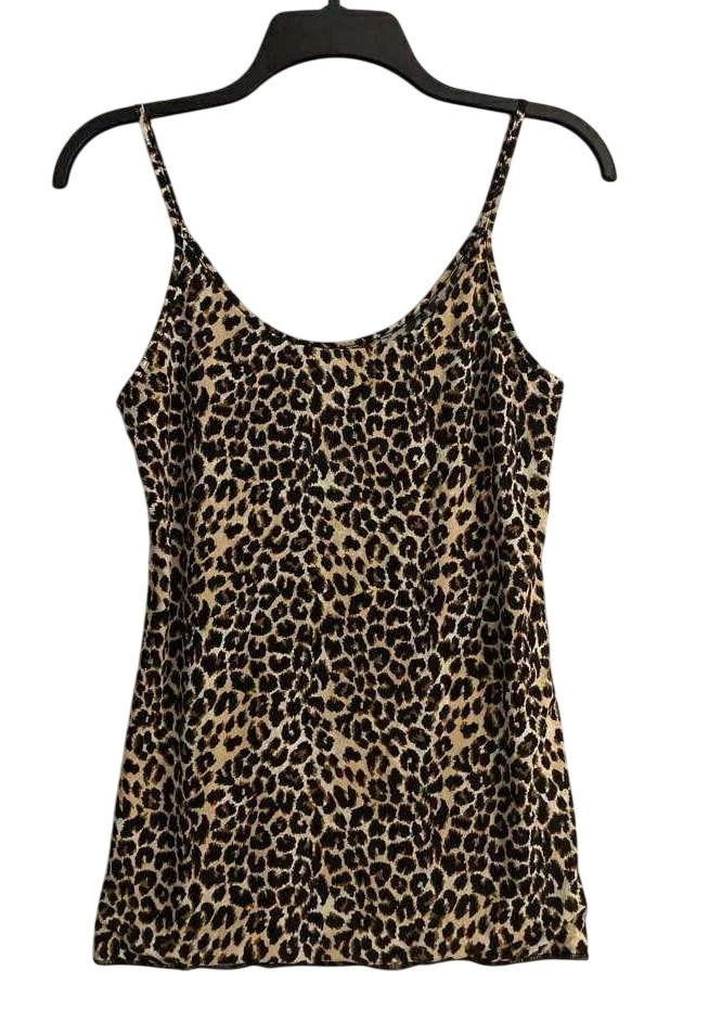 Lote de 2 Tops Mujer Jockey Cami Talla Grande Lencería Encaje Estampado Leopardo Suave Sedoso Foto 3 de 4