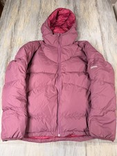 Dime Puffer Jacket Mens Large Magenta Down Style Skate Skater Coat Full Zip