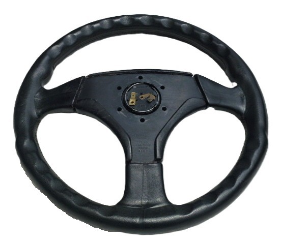 HELLA & MOMO 360mm Leather Steering Wheel Horn Button 80s JDM