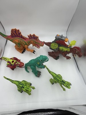 Imaginext Dinosaur Action Figure Lot T Rex Raptors Jurassic World Dino Toys