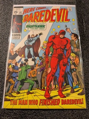 Daredevil #62 Origin Nighthawk (Marvel Comics March 1970) VG+
