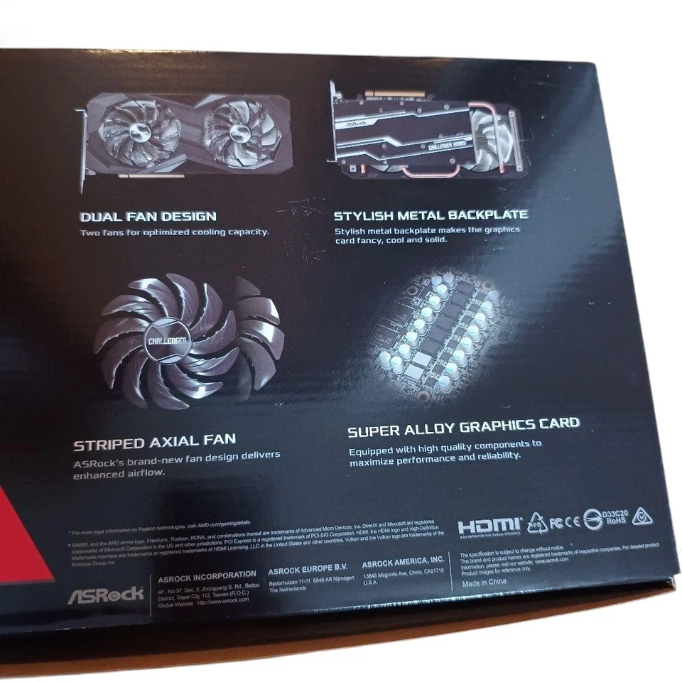 ASRock AMD Radeon RX 6600 XT 8GB OC GDDR6 Graphics Card NEW JP - Image 4 of 4