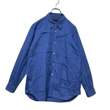 497 90s Comme Des Garcons Homme Plus vintage shirt archive men blue long sleeve