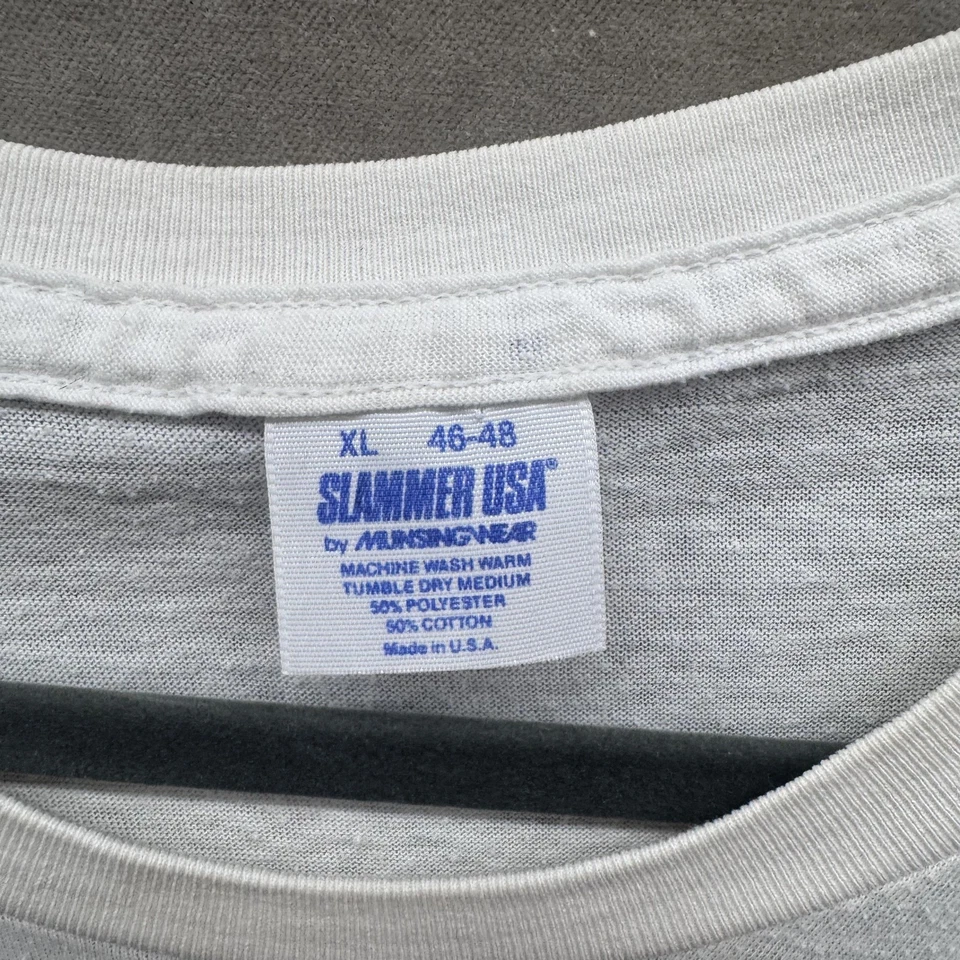 Vintage Public Enemy Shirt Mens XL White Slammer USA Rap Hip Hop Band Tee 90s - Image 2 of 4