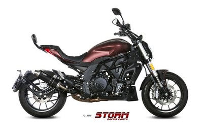 STORM GP Auspuff schwarz passend für BENELLI 502C 2019-2024