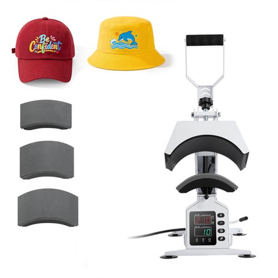 #ad Uimoso Hat Heat Press Machine with 4 Swappable Platens for Caps and Hats White $87.99