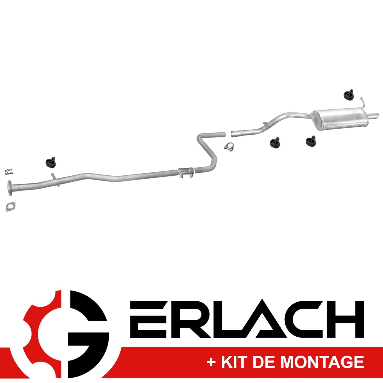 Echappement silencieux pour Ford KA 1.3 structure renforcee 3014