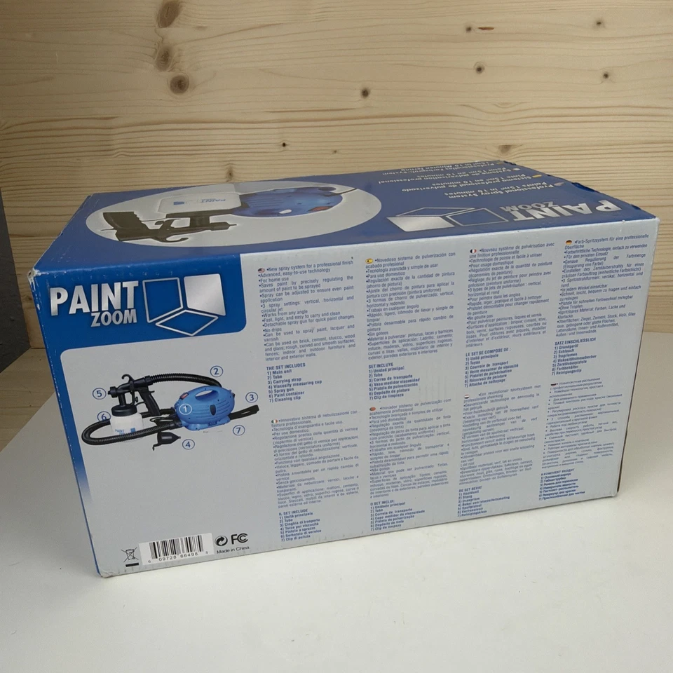 Nuevo en caja Sistema de Pulverización Eléctrica HVLP Profesional Zoom Pintura Rápida y Fácil Hágalo Usted Mismo Foto 4 de 4