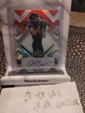 Leaf 2022 Metal Draft Jaivon Heiligh Autograph Serial #BA-JH1 Football Card 8/10