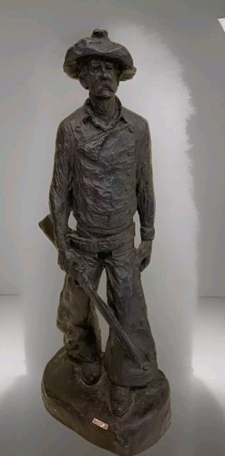 Michel Gorman Sculpture "Scout" Bronze And Composite 14"