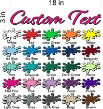 Custom Windshield Decal Personalized Automotive Vinyl Text Graphic Ctdp 2cl