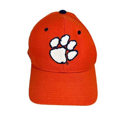 Zephyr CLEMSON TIGERS Orange Baseball Cap Graf-X DH Fitted Hat - Size 7
